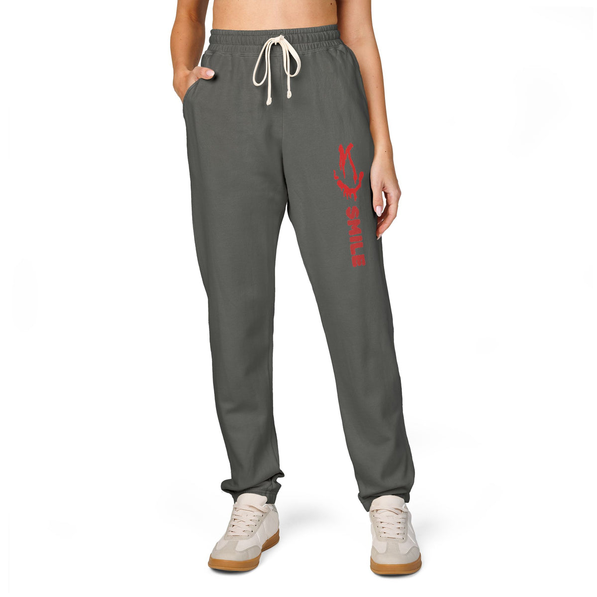 SMILE Graphic Sweatpants — Ginny — Same Moon Sisters product image