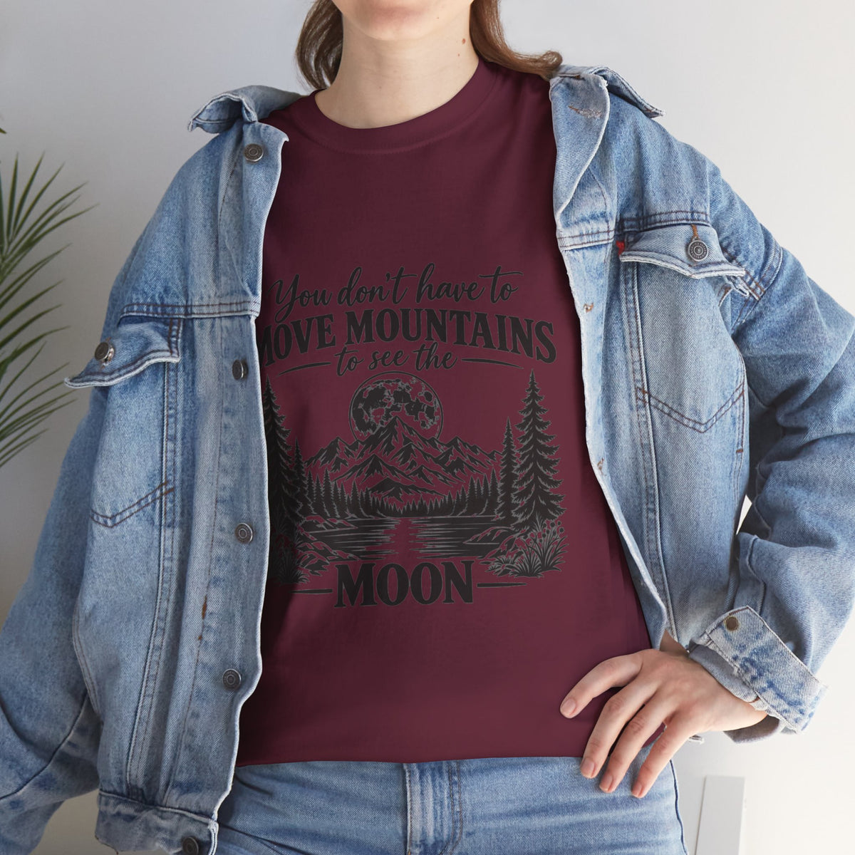 Move Mountains — Mountain Moon Graphic Tee — Same Moon Sisters product image