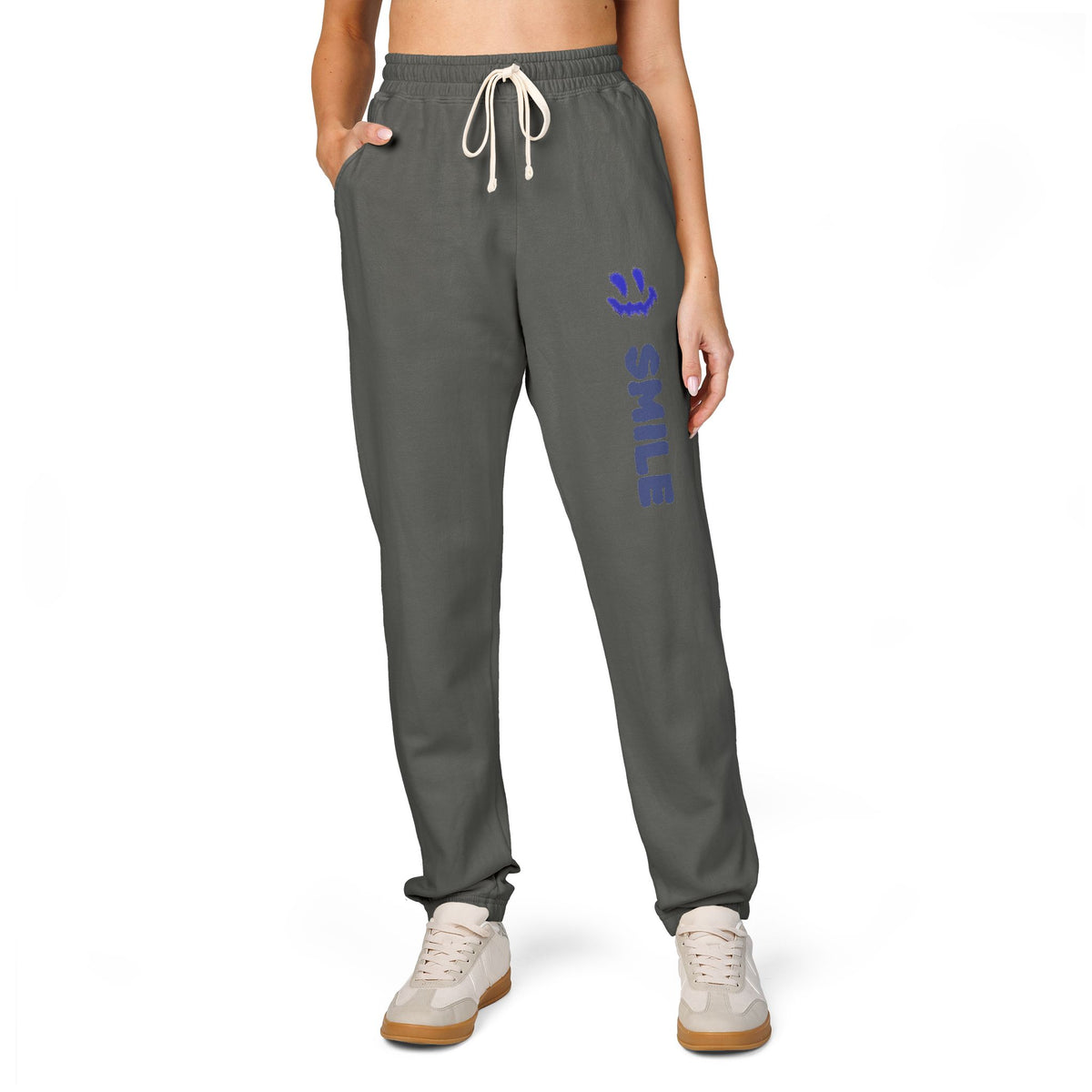 SMILE Graphic Sweatpants — Scout — Same Moon Sisters product image