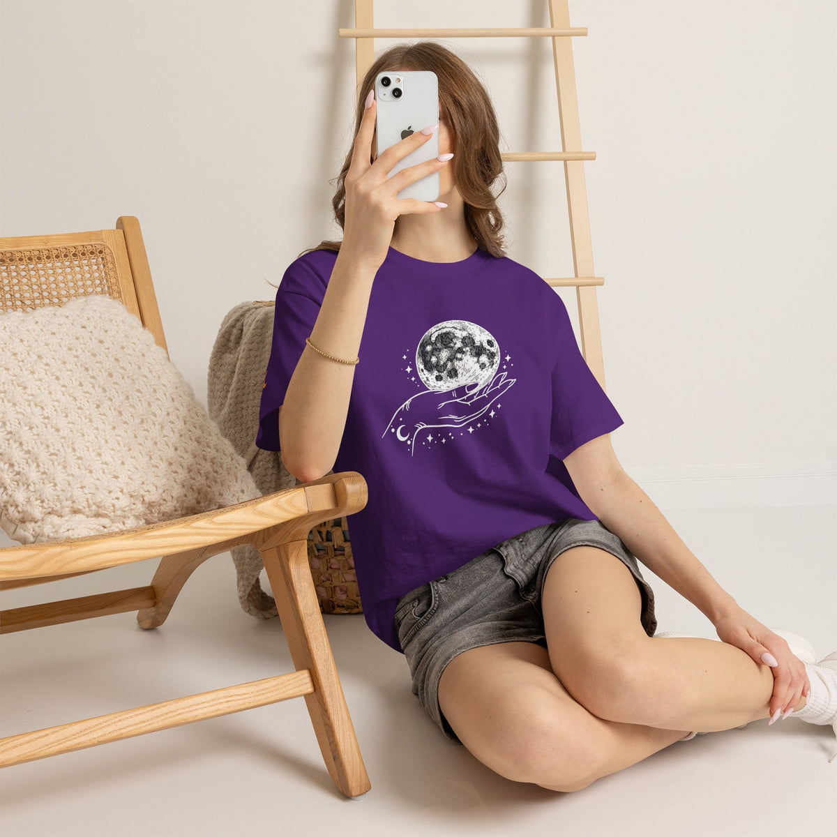 Moon in Hand Graphic Tee — Same Moon Sisters product image