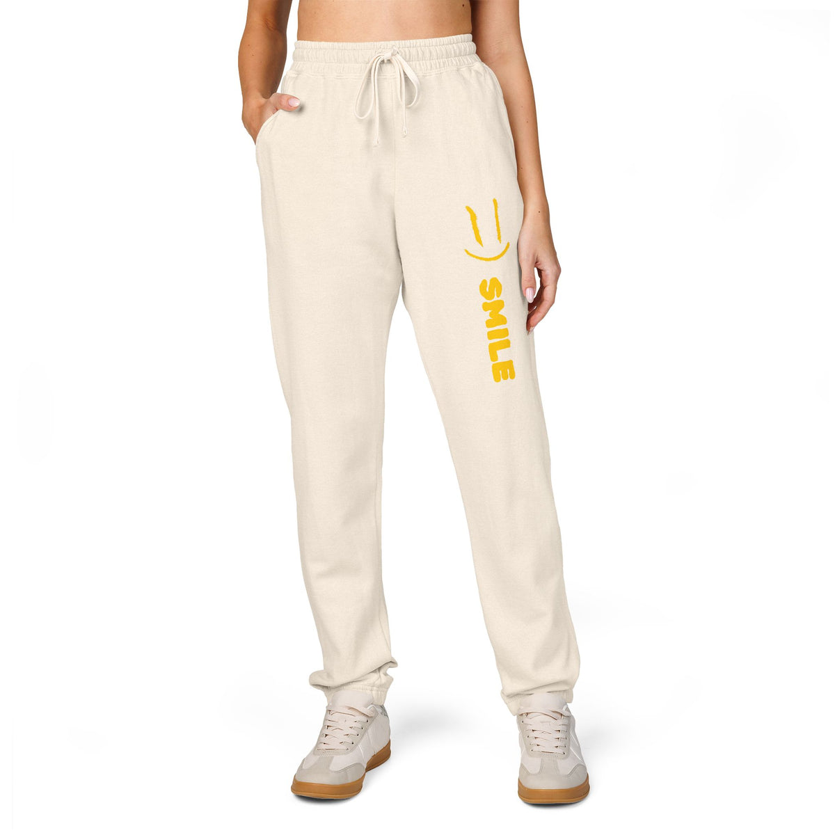 SMILE Graphic Sweatpants — Taven — Same Moon Sisters product image