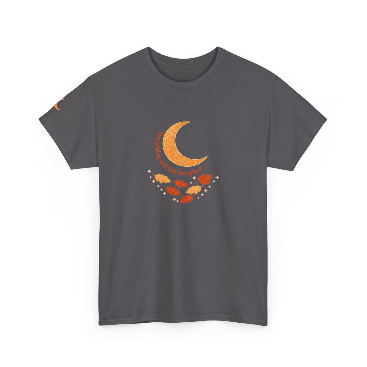 Fall Crescent Moon Graphic Tee — Same Moon Sisters product image